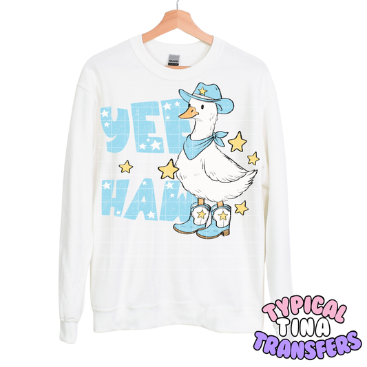 Yee haw Goose (blue) | DTF Transfers | POD