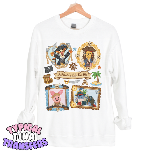 Acre wood pirate frames | DTF Transfers | POD