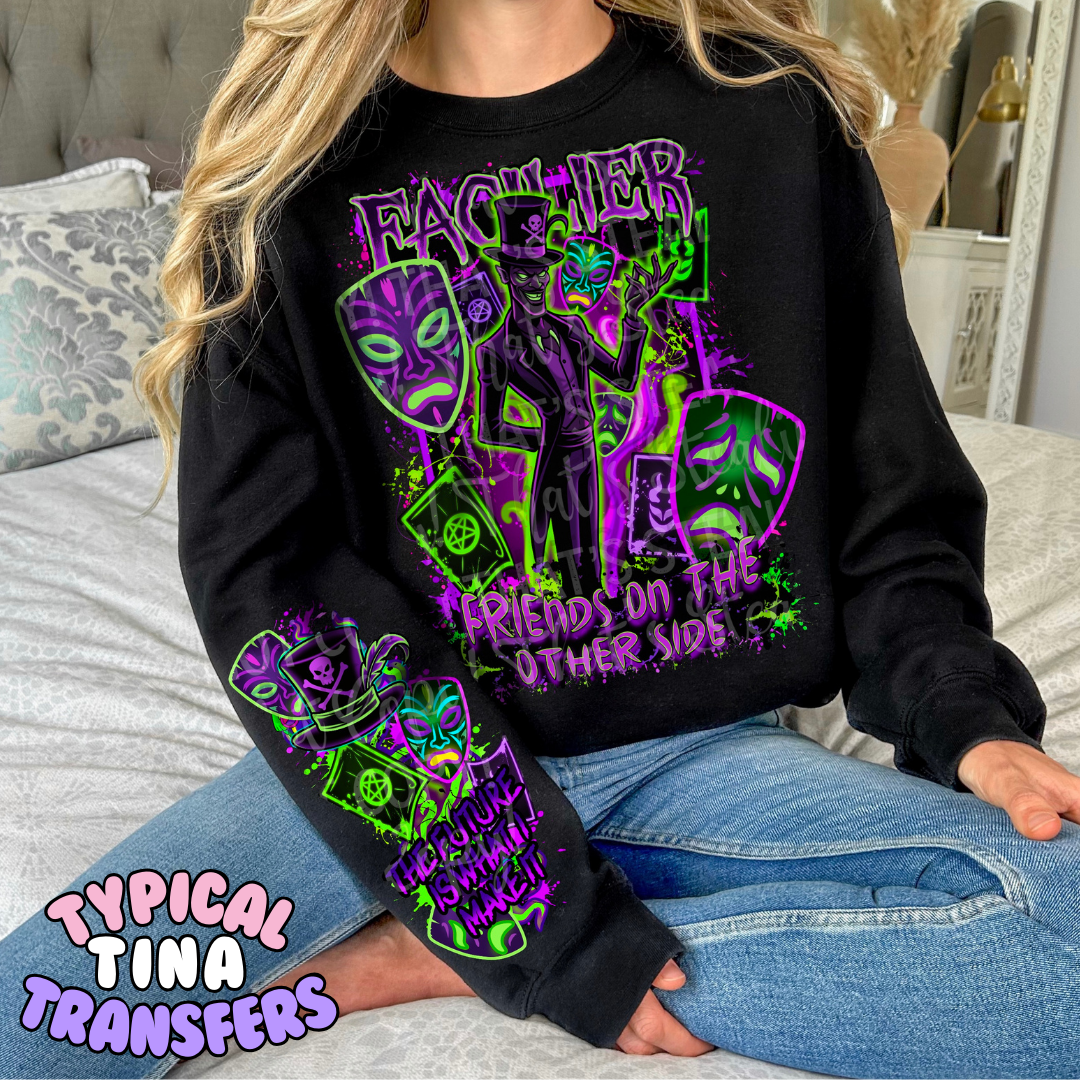 Friends on the other side (dark neon) | DTF Transfers | POD