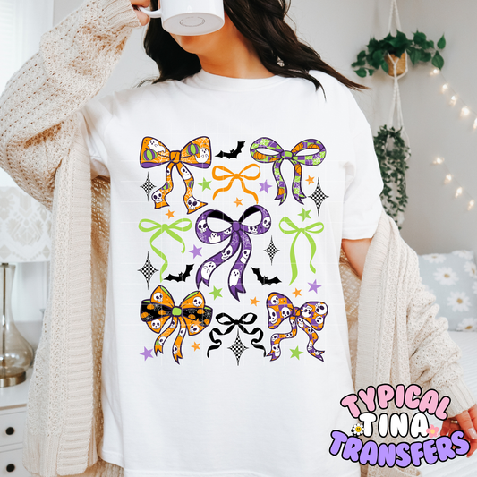 Halloween Bows | DTF Transfer | POD
