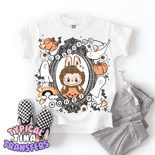 Spooky Laboo frame black frame | DTF Transfer | POD