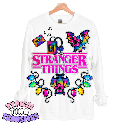 ST with rainbow color elements | DTF Transfers | POD