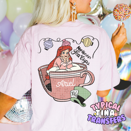 Mermaid Tea Cup | DTF Screen Print | POD