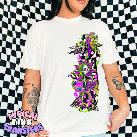 Bettle J Purple Green | DTF Transfer | POD