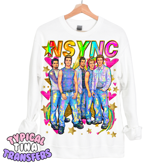 Sync boy group = Rainbow | DTF Transfers | POD