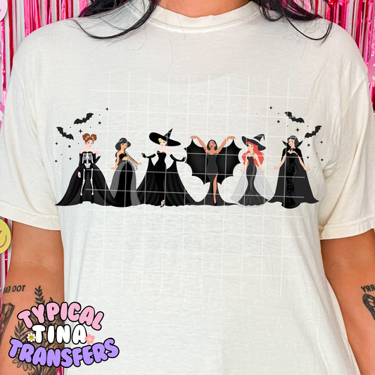 Halloween Princesses | DTF Transfer | POD - choose design