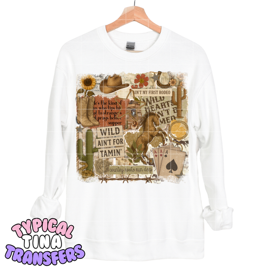 Wild Ain't for Tamin | DTF Transfers | POD