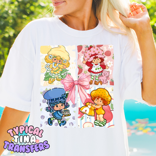 Strawberry squares | DTF Transfer | POD