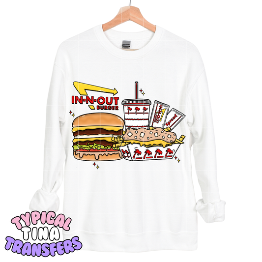 Burger spot in/out | DTF Transfers | POD