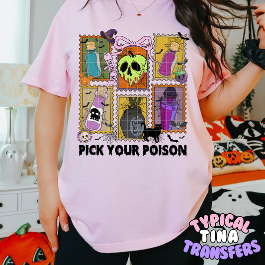 Pick your poison Stamps | DTF Transfer | POD