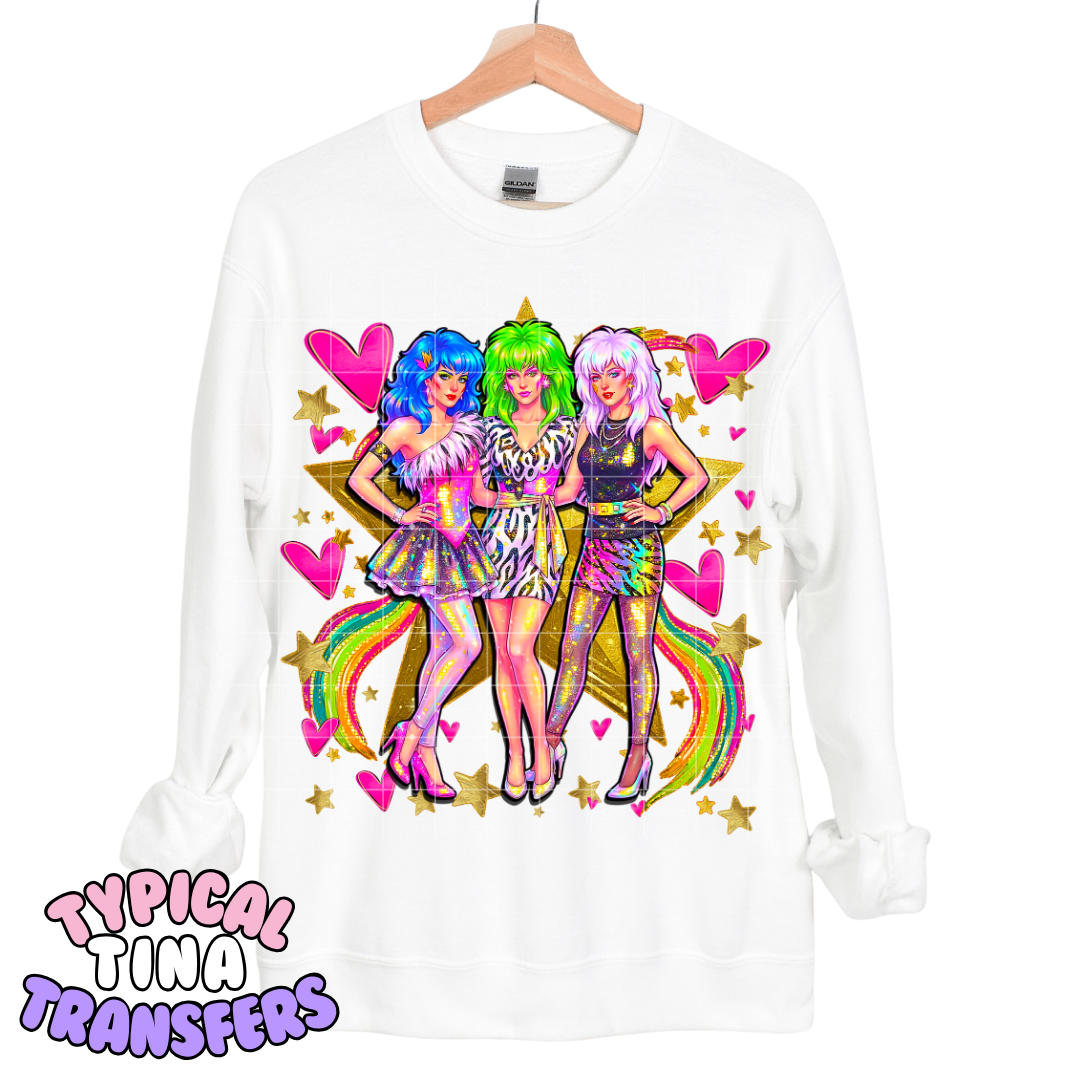 Rainbow - Girl group 80's Miss_Fits | DTF Transfers | POD