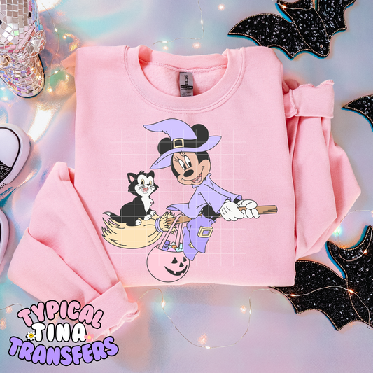 Min as witch purple dress | DTF Transfer | POD