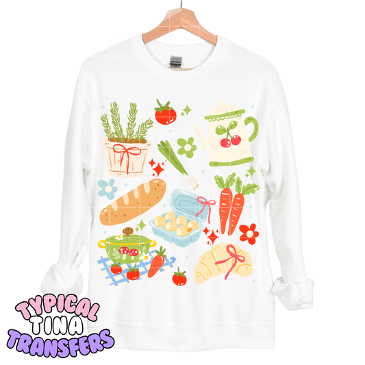 Farmers market coquette | DTF Transfers | POD