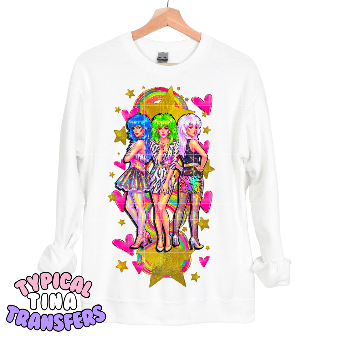 Rainbow - Girl group 80's Miss_Fits | DTF Transfers | POD