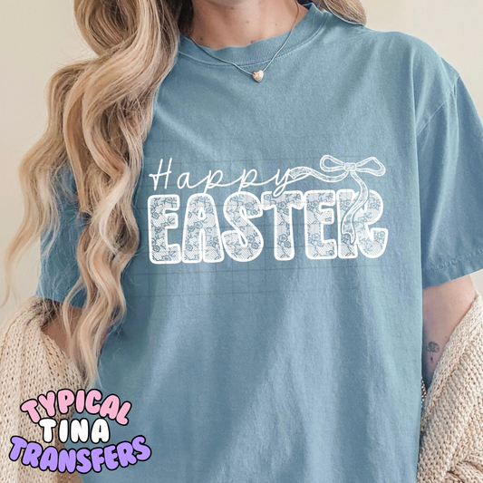 lace happy easter | DTF Transfers | POD