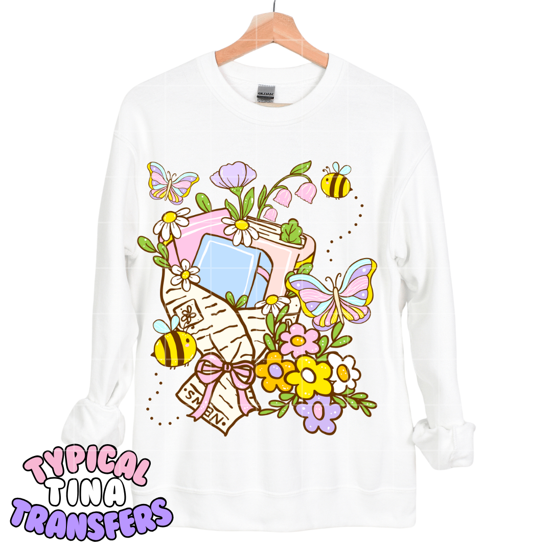 Book and Spring Elements | DTF Transfers | POD