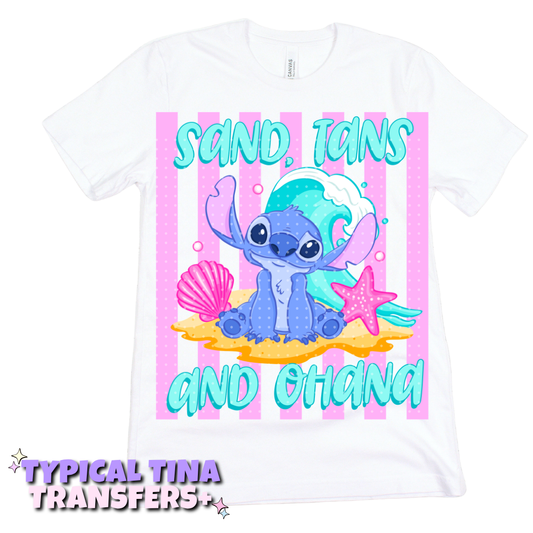 Sand Tans and O - Alien | DTF Transfers | POD