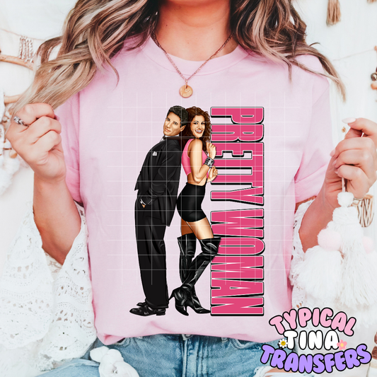 Pretty Lady Movie Cover | DTF Screen Print | POD