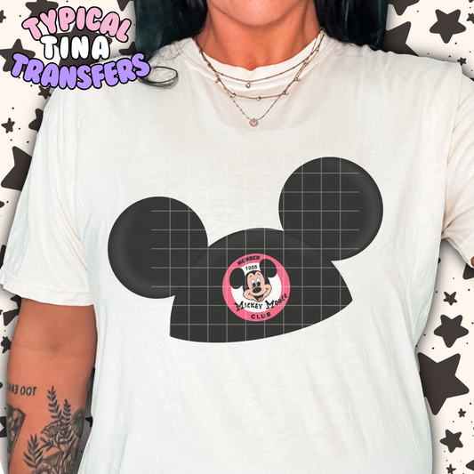 Mouse Classic Ears | DTF Transfer | POD - choose design
