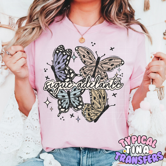 Sigue Adelante (colors) | DTF Screen Print | POD