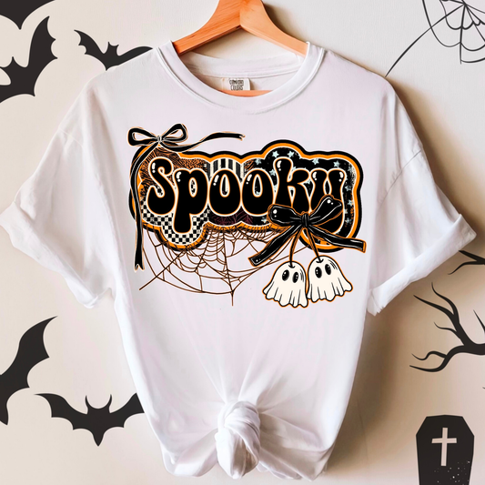 Spooky coquette with sherry ghosts | DTF Transfer | POD