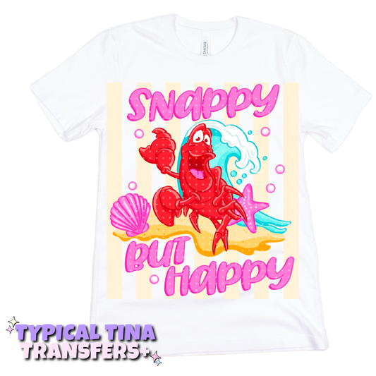 Snappy but happy - crab | DTF Transfers | POD