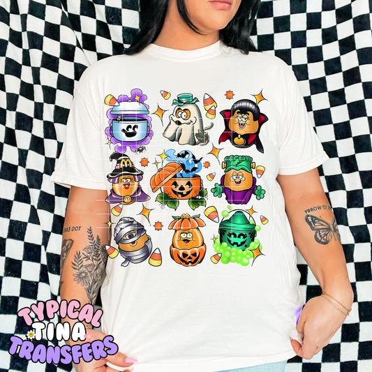 Halloween Nugges and buckets | DTF Transfer | POD