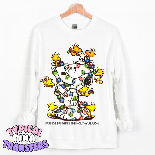 Sno-p Tangled Christmas lights | DTF Transfer | POD