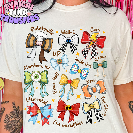 Pix-r Bows | DTF Transfer | POD