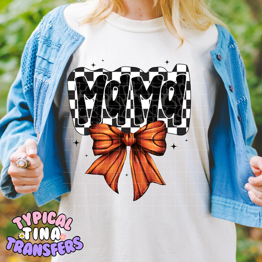 Checkered Mama Sports | DTF Screen Print | POD - Choose design