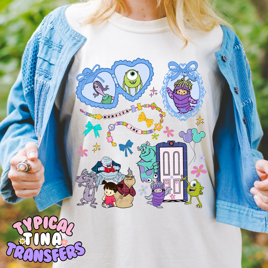 Monsters Door Friendship Bracelet | DTF Screen Print | POD