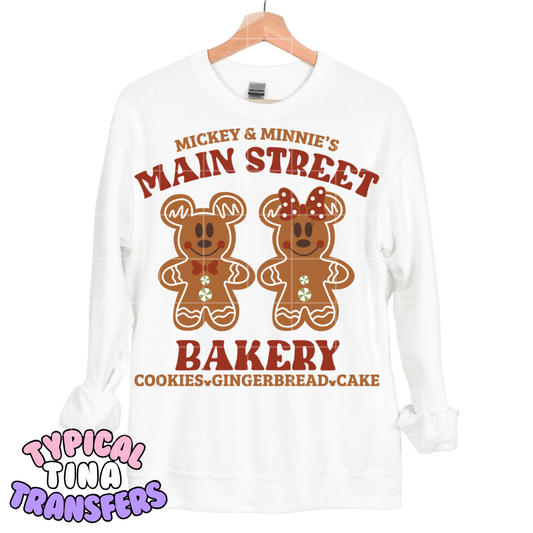 Main street Mick & Min Ginger Bakery | DTF Transfers | POD