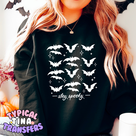 Stay Spooky with bats | DTF Transfer | POD