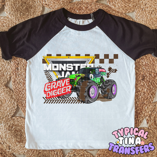 Monster Trucks #2 | DTF Screen Print | POD