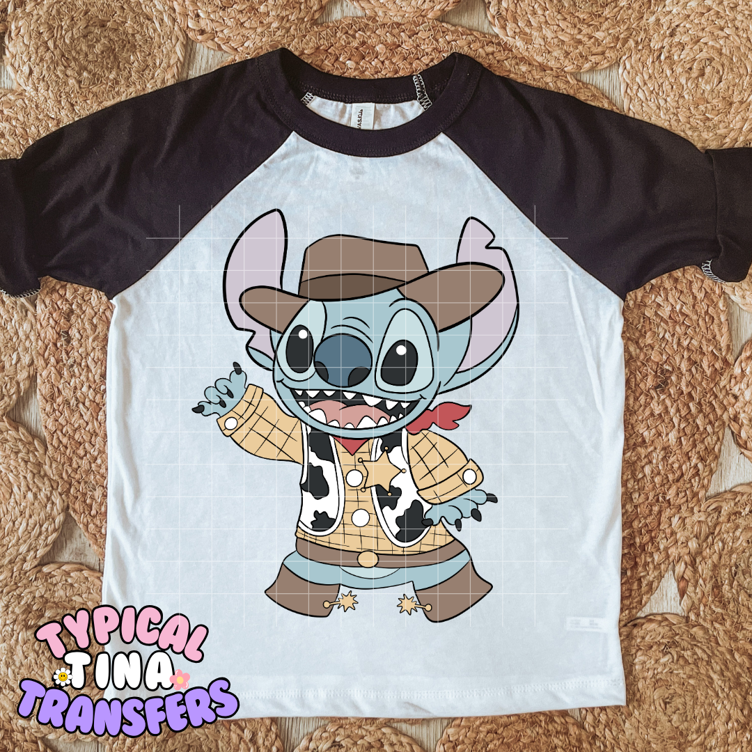 Sheriff Blue Alien | DTF Transfer | POD