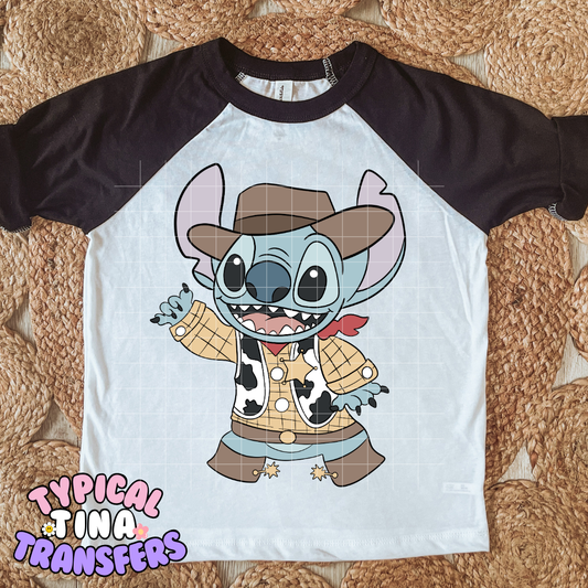 Sheriff Blue Alien | DTF Transfer | POD