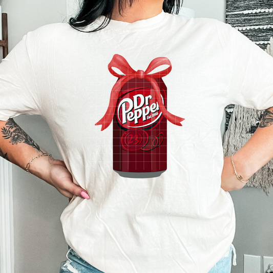 Coquette Dr. P red bow | DTF Screen Print | POD