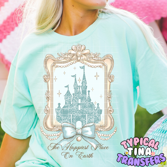 Magic Castle Gold Frame | DTF Screen Print | POD