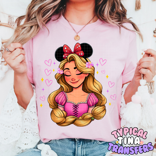 Princess Rapun opt2 | DTF Screen Print | POD