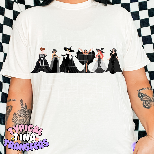 Halloween Princesses | DTF Transfer | POD - choose design