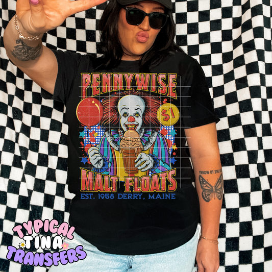 Penny - Malt floats | DTF Transfer | POD