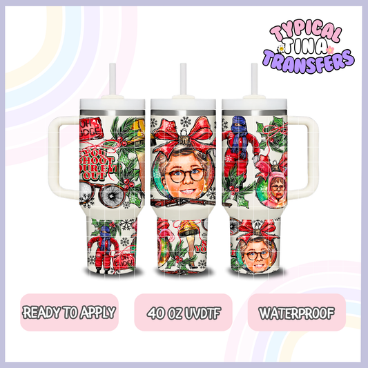 Christmas Movie Kid | 40oz UVDTF Wrap | POD