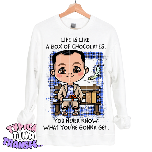 Box of Chocolates - Runner | DTF Transfers | POD