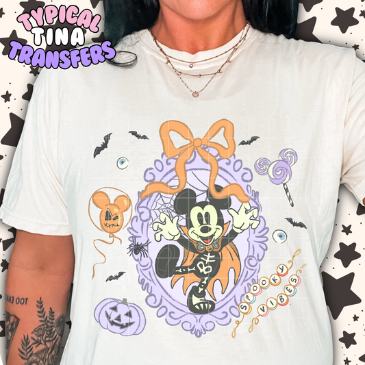 Purple and Orange Mick Frame w/ Elements | DTF Transfer | POD