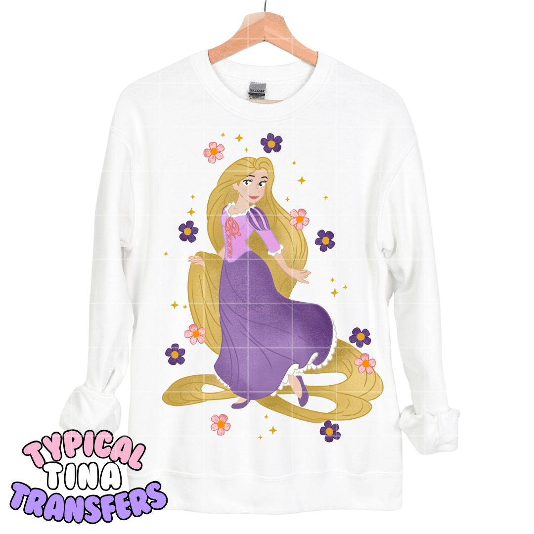 Princesses with florals - choose design | DTF Transfers | POD