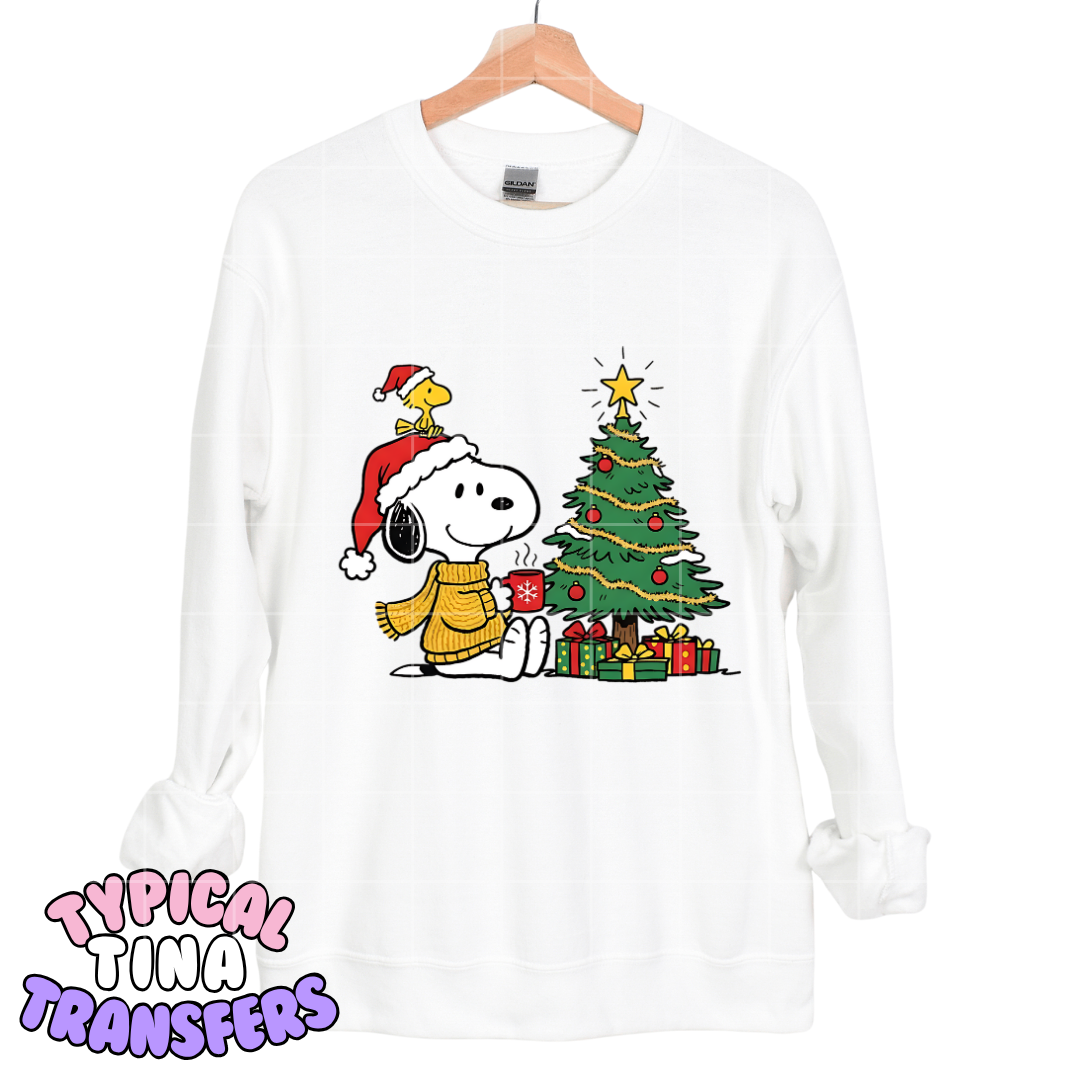 Snop sitting by tree | DTF Transfers | POD