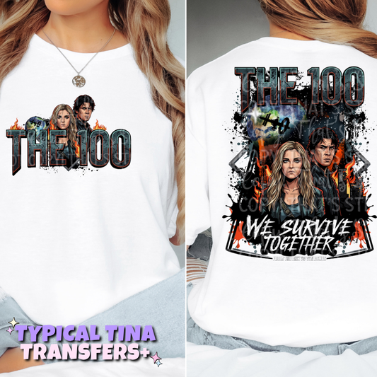 100 - we survive together | DTF Transfers | POD
