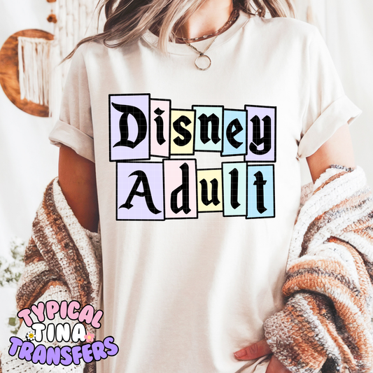 Disney Adult | Adult 11" DTF Screen Print | POD