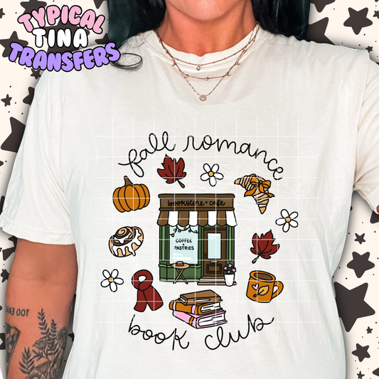 Fall Romance Book Club | DTF Transfer | POD
