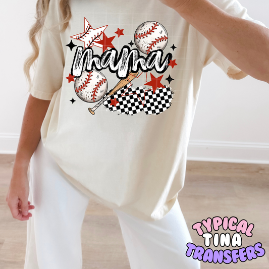 Mama baseball | DTF Transfers | POD